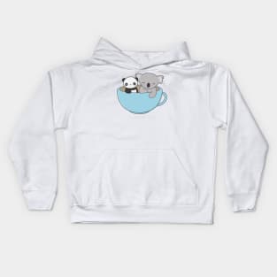 Kawaii Cute Koala and Panda Kids Hoodie